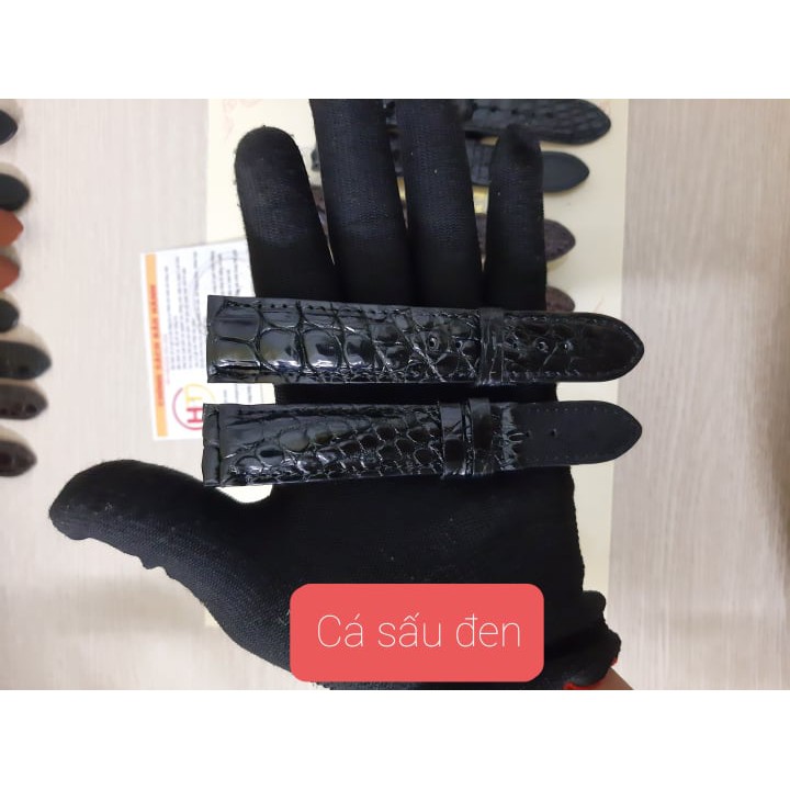 Dây Đồng Hồ Dây Da Cá Sấu Thật 100% Đặt Xưởng Làm