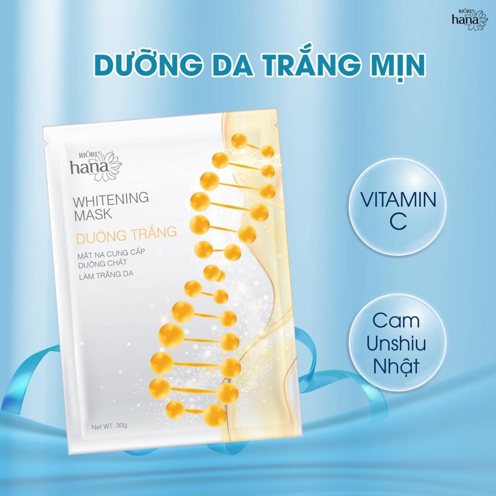 Mặt Nạ Sinh Học Cellulose Mask RIORI Hộp 5 miếng – Mặt nạ cao cấp Dưỡng Trắng, Săn Chắc, Dịu Da, Dưỡng Ẩm