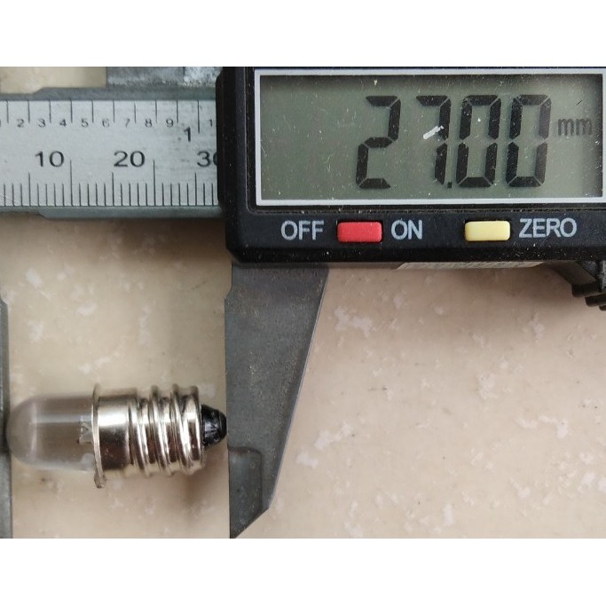 BÓNG LED ĐƠN E12 24V ánh sáng các màu