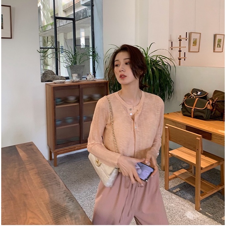 Áo khoác cardigan ZHELIHANGFEI dệt kim mỏng chống nắng dáng ngắn thời trang mùa hè nhiều màu sắc cho nữ