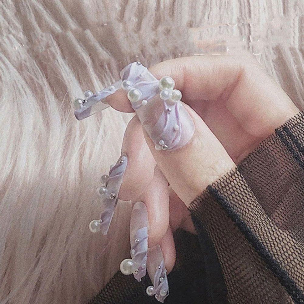 MOCHO Phụ Kiện Trang Trí Móng Tay Nghệ Thuật Hình Bán Nguyệt DIY