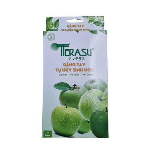 Găng tay nilong tự hủy sinh học Terasu Hộp 100gr