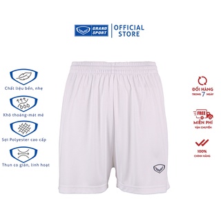 Quần Bóng Đá Grand Sport Trắng thun polyester co giãn siêu nhẹ thoáng mát siêu bền