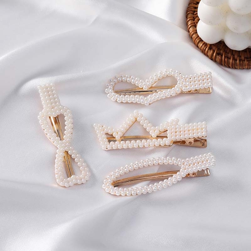 Kẹp Tóc Đính Ngọc Trai Thời Trang Hàn Quốc