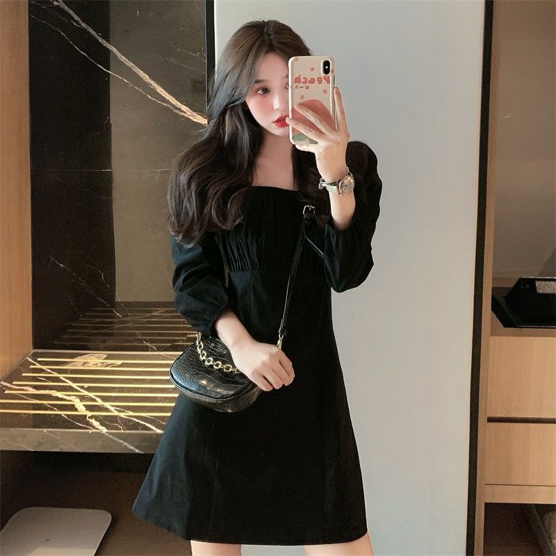 Đầm Cổ Vuông Tay Phồng Phong Cách Retro Thời Trang Nữ | BigBuy360 - bigbuy360.vn