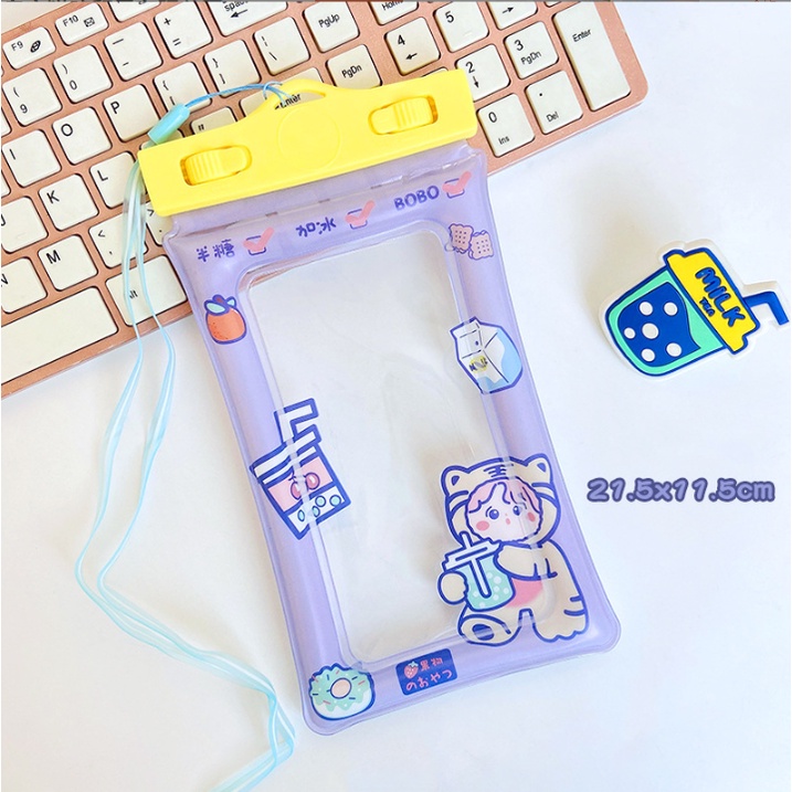 Túi Đựng Điện Thoại Chống Nước Dạng Phao Cute