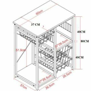 Kệ 3 tầng để lò vi sóng