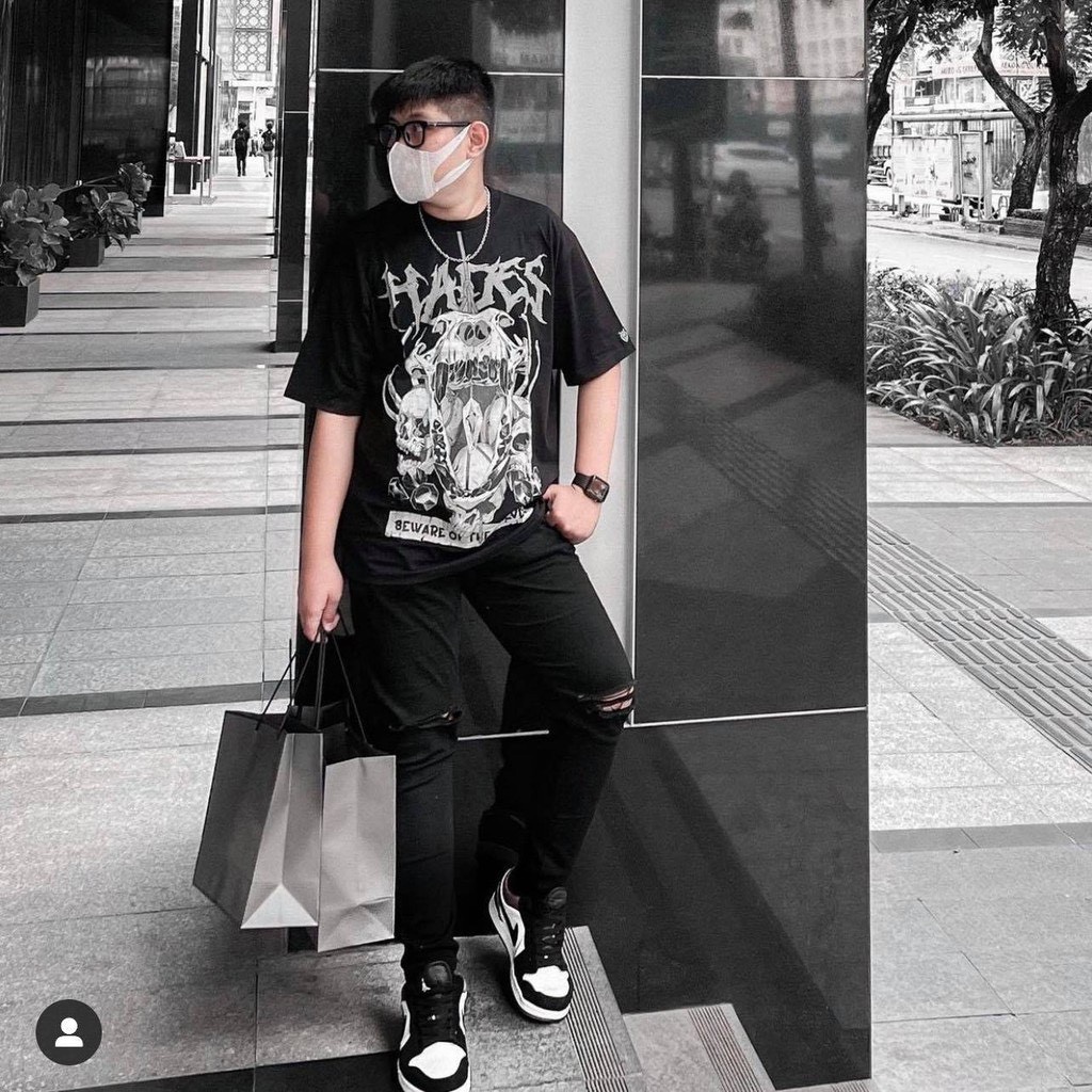 Áo thun Hades Skull Wolf local brand unisex - Áo phông nam nữ tay lỡ, form rộng wearzone