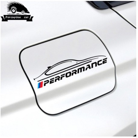 Sticker BMW chữ Performance Nurburgring miếng dán Decal Nắp Bình Xăng nhiên liệu Xe Hơi ô tô Bmw 1 3 5 7 Series X3 X5 X6