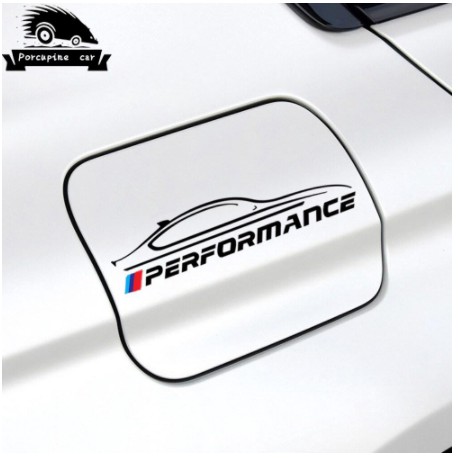 Sticker BMW chữ Performance Nurburgring miếng dán Decal Nắp Bình Xăng Xe Hơi ô tô Bmw 1 3 5 7 Series X3 X5 X6