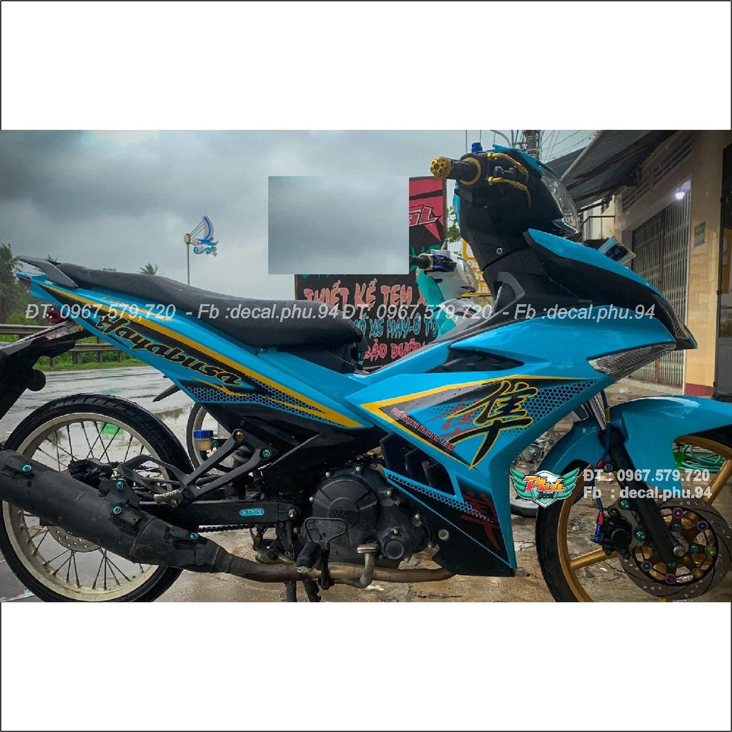 Tem Rời Exciter 150 Hayabusa xanh ngọc (J)
