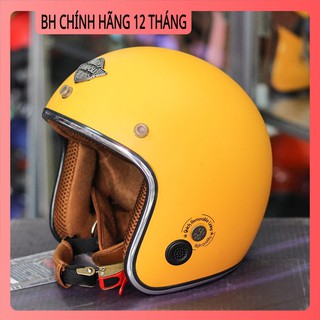 [MẪU MỚI] Mũ bảo hiểm 3/4 Napoli Sh Ruby - New (vàng) - bảo hành 12 tháng