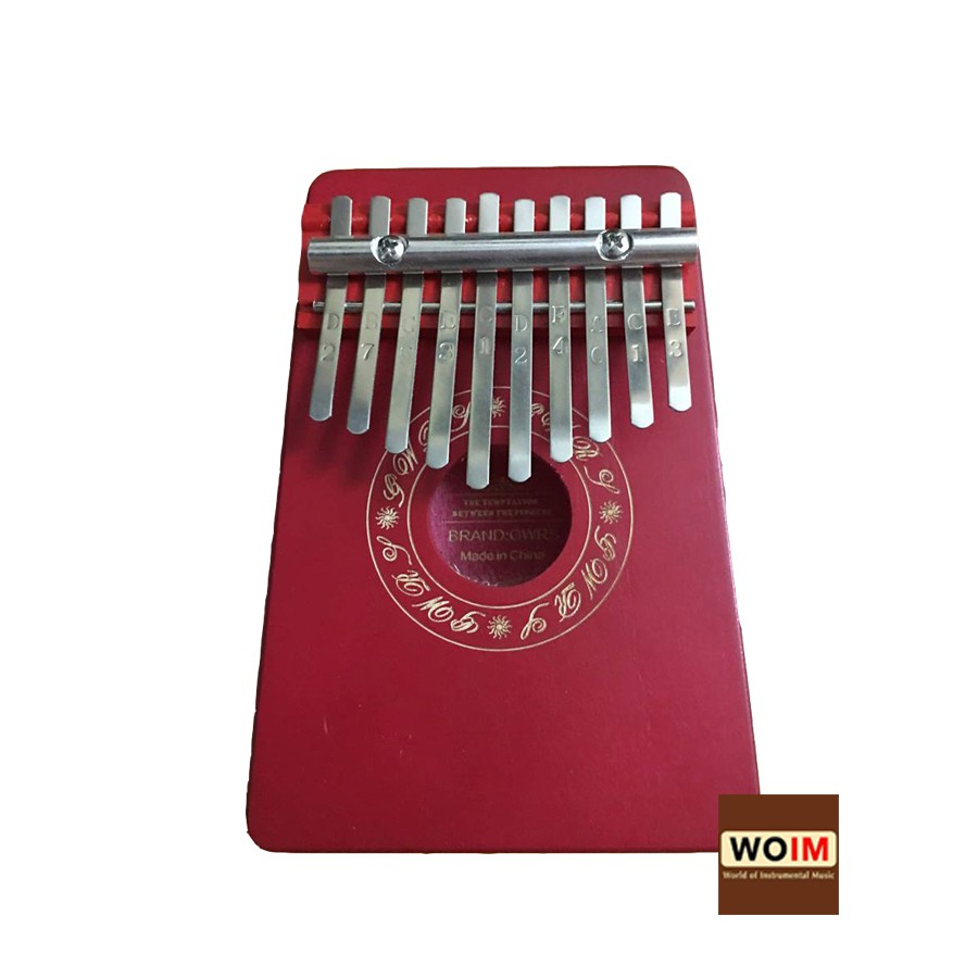 Đàn Kalimba 10 Phím Gỗ Đỏ Tròn Chữ Cao Cấp WOIM - 185 KL (Thumb Piano)