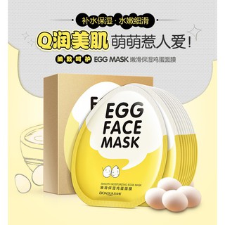 Combo 10 miếng mặt nạ Bioaqua Egg Face Mask (Trứng vàng)