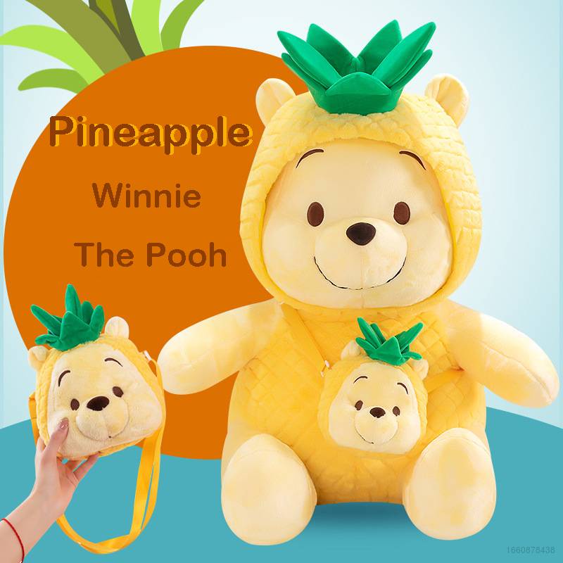 Búp Bê Nhồi Bông Hình Gấu Pooh / Trái Dứa / Gấu Pooh Dùng Trang Trí Nhà Cửa