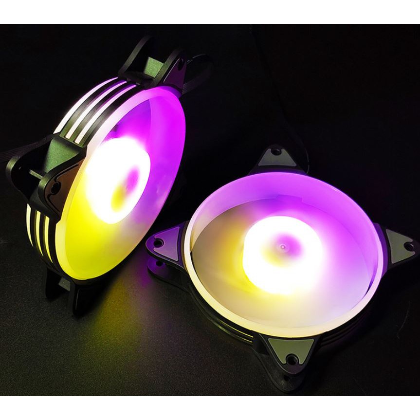 Quạt Tản Nhiệt, Fan Case Led RGB Coolmoon H1 - Đồng Bộ Hub