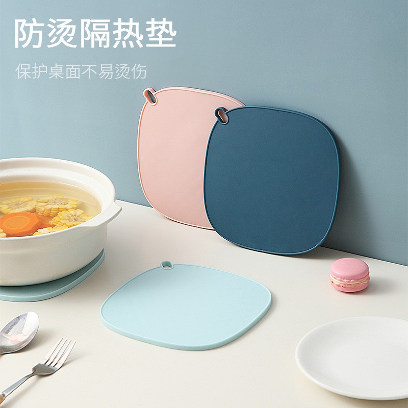 Tấm Lót Cốc Trà Bằng Silicone Cách Nhiệt Chống Bỏng Phong Cách Bắc Âu Sáng Tạo