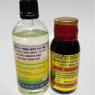 Combo 01 tinh dầu tràm + 01 dầu xoa bóp Huế