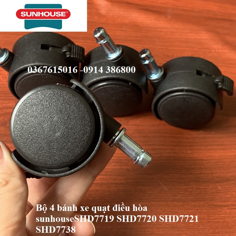 BÁNH XE /CHÂN QUẠT ĐIỀU HOÀ, QUẠT HƠI NƯỚC SUNHOUSE SHD7721 SHD7722 SHD7723 SHD7724 SHD7725 SHD7719 SHD7720