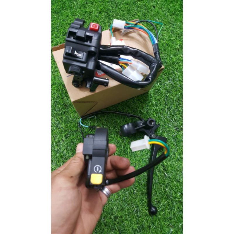 Cùm công tắc giả zin 1/1 dành cho các dòng wave thái 110 và wave alpha 2002 wave zx kèm tay thắng đầy đủ như hình