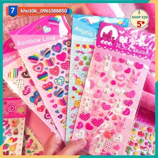 Sỉ 10 Vỉ dán sticker đủ mẫu 37k