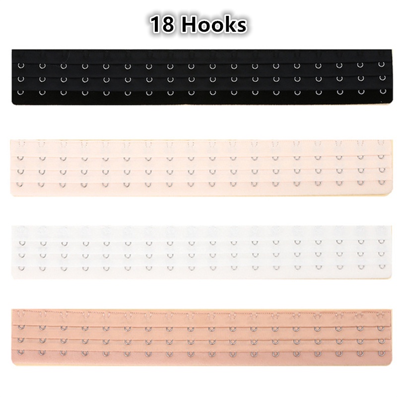 Dây Đai 3 Hàng 18 Móc Mở Rộng Cho Áo Ngực Lưng Có Thể Điều Chỉnh