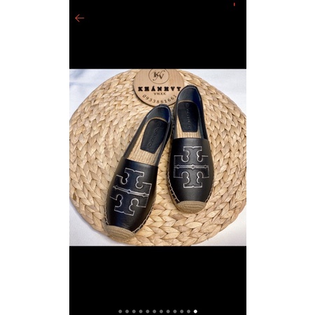 Giày lười Slipon Tory Burch đế cói size 39
