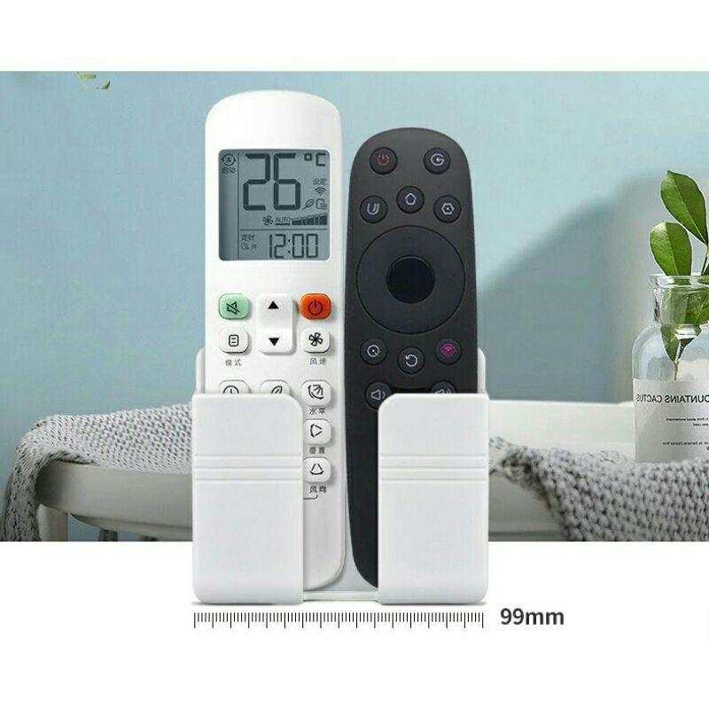 Kệ dán tường để remote, đồ dùng,  giá đỡ sạc điện thoại