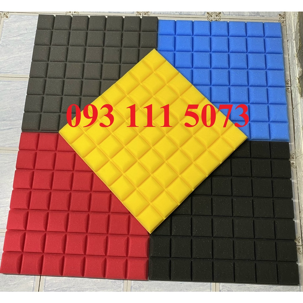 MÚT TIÊU ÂM VUÔNG mini KT50CMX50CMX5CM cho phòng thu, phòng bay lắc...