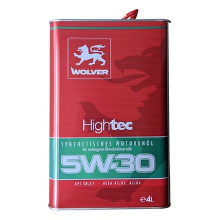Can 4l dầu nhớt ô tô wolver hightec 5w30 sn/cf