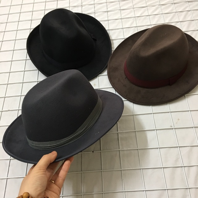 Mũ Fedora unisex vành 6cm (ảnh thật)