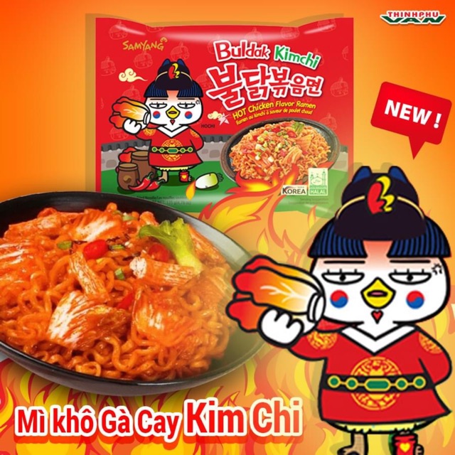 MÌ KHÔ GÀ CAY VỊ KIMCHI SAMYANG 135g | BigBuy360 - bigbuy360.vn