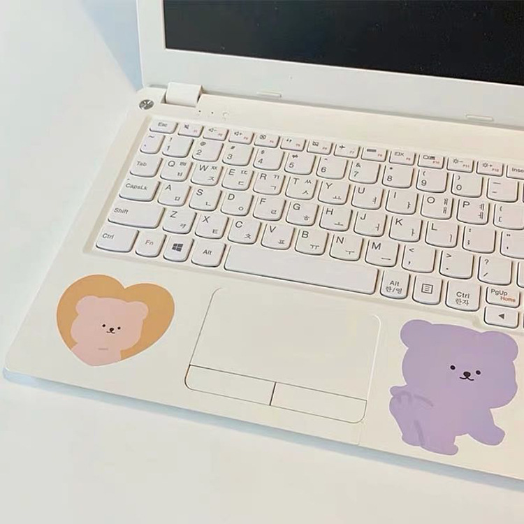 Miếng dán họa tiết chú gấu trang trí laptop/ ốp điện thoại
