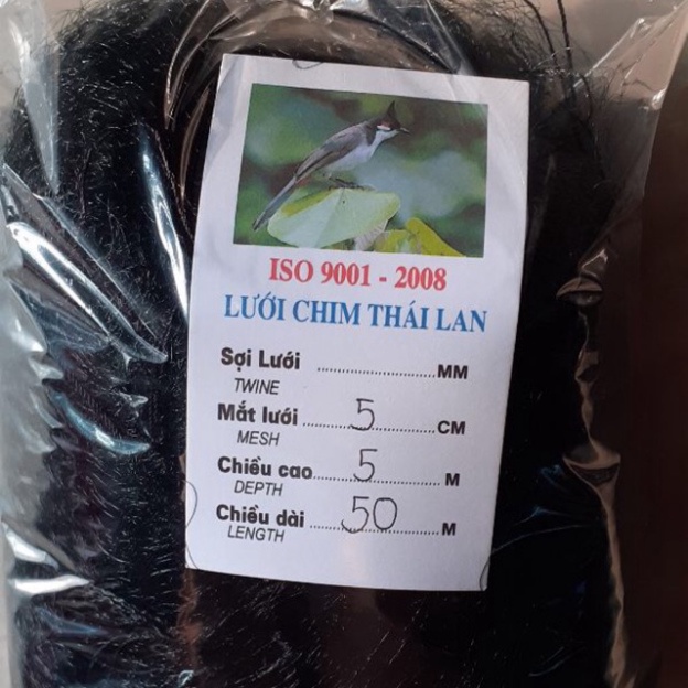 Lưới bẫy chim dài 50m cao 5m