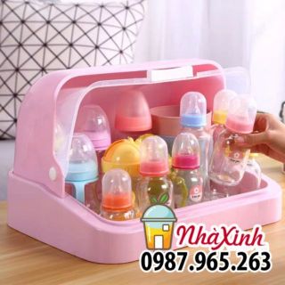 Hộp đựng bình sữa / Hộp úp cốc bình sữa nắp đậy