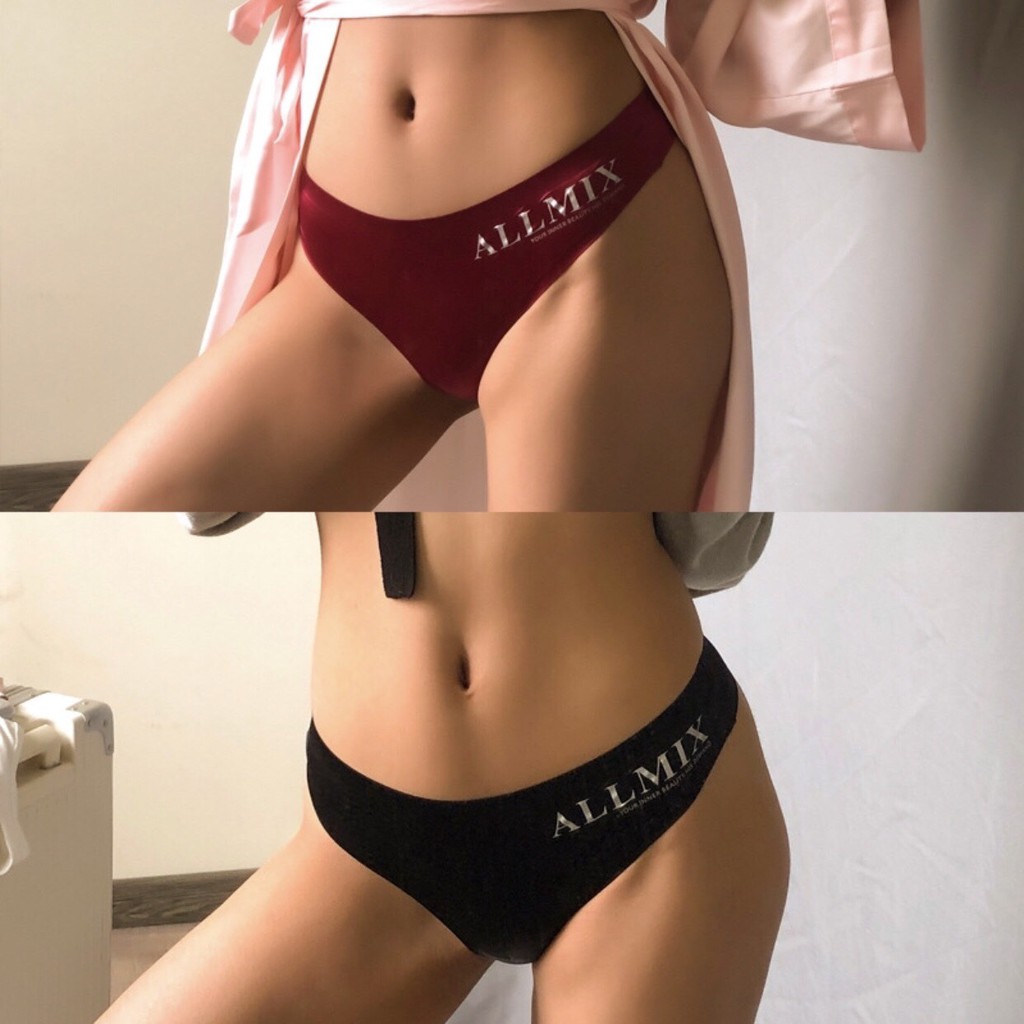 Quần lót nữ thun lạnh đúc su dễ thương, Quần Lọt Khe ALLMIX Su Lụa Cao Cấp Không Đường May Mềm Mịn