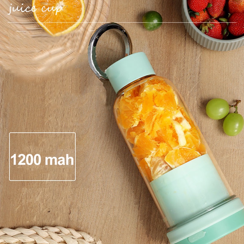 UPUPIN Máy xay sinh tố cầm tay mini juice 400ML xây say sinh tố đa năng 4 lưỡi