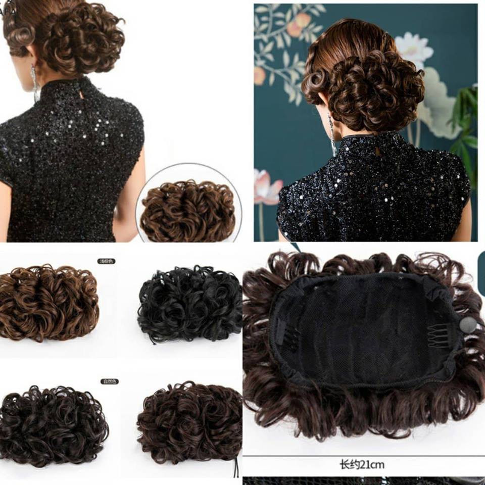 FREESHIP ĐƠN 99K_TÓC BÚI GIẢ DỰ TIỆC SANG TRỌNG