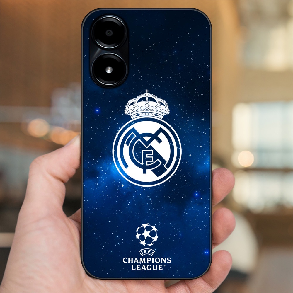 Ốp lưng Vivo Y02s viền đen in hình Real Madrid