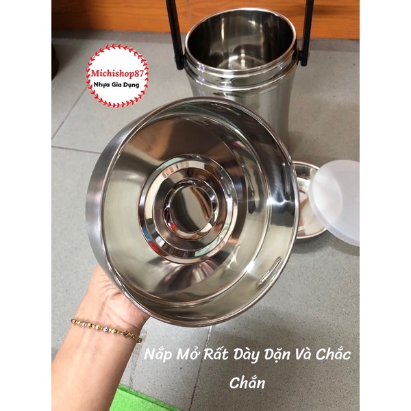 Camen Đựng Cơm Giữ Nhiệt Siêu Lâu, Cặp Lồng Inox 304 Chống Tràn thức ăn - MS0013