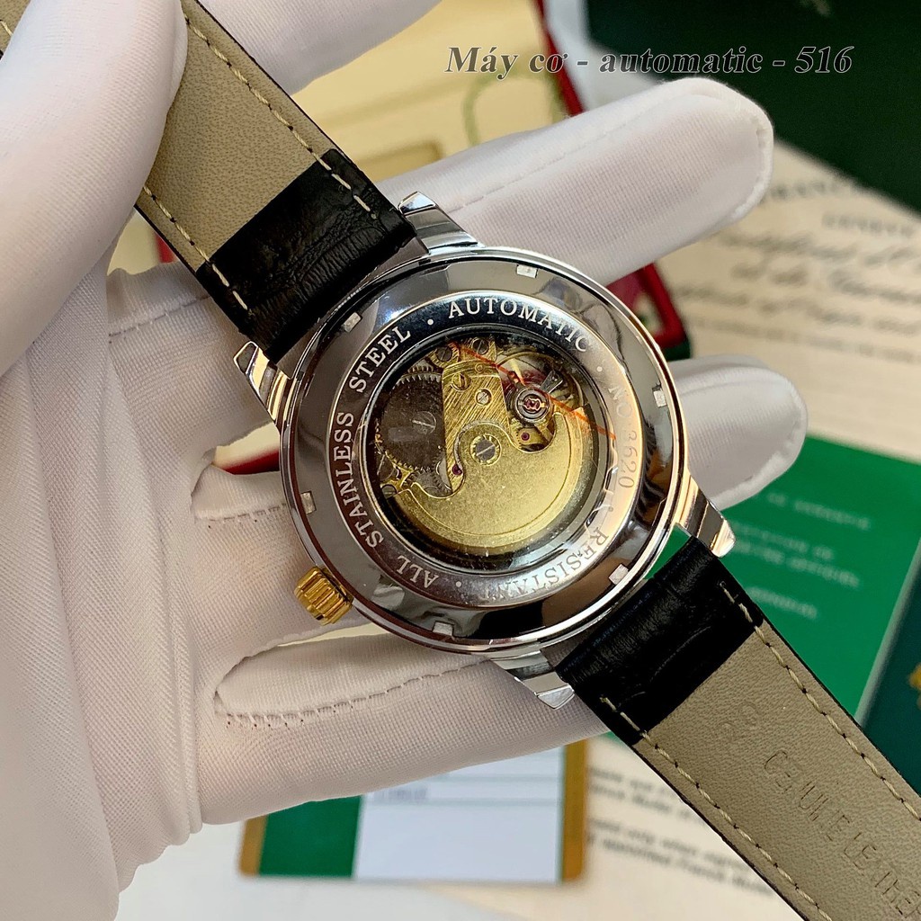 Đồng hồ nam Rolex Cơ Automatic - fullbox xịn như ảnh - bảo hành 12 tháng