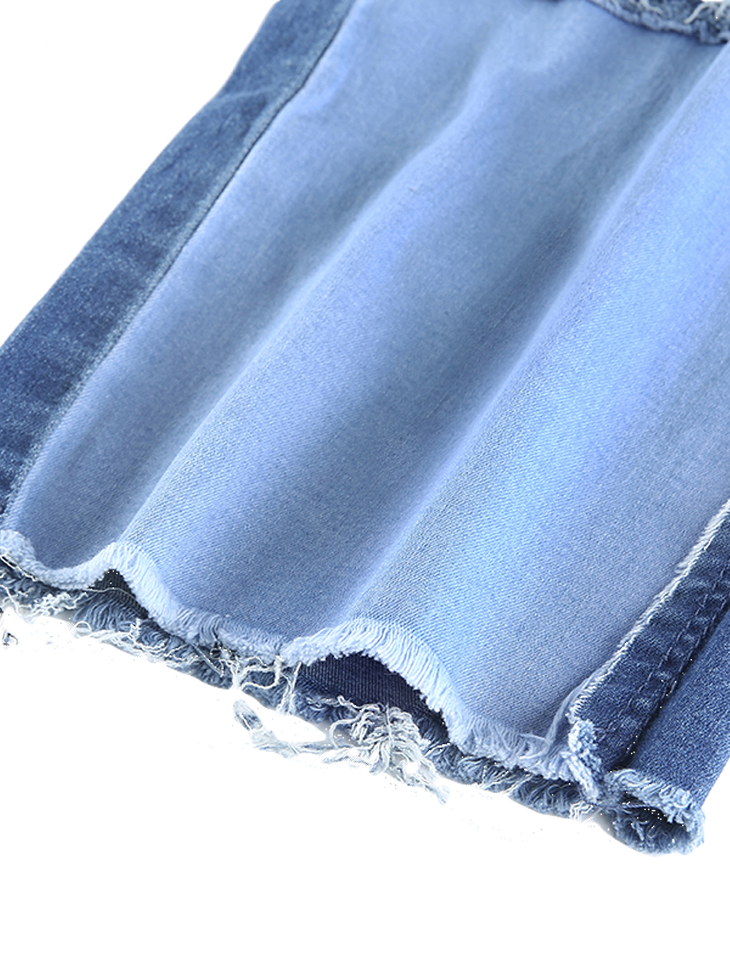 Quần Jeans Dài Lưng Cao Phối Màu Thời Trang Cho Nữ | BigBuy360 - bigbuy360.vn