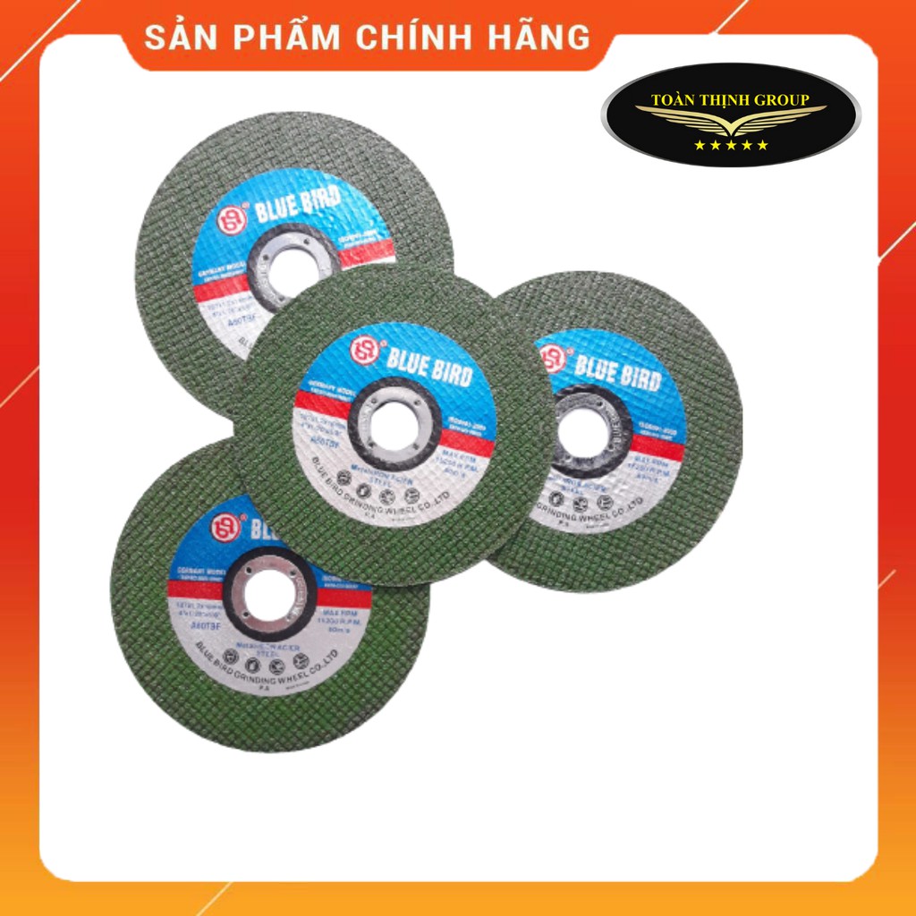 Đá Cắt Sắt, Inox Hiệu BlueBird 1 Tấc - Cắt Siêu Nhanh, Siêu Bén, Lâu Tan Đá
