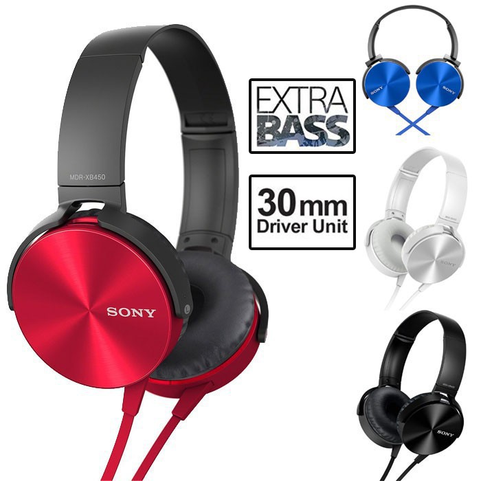 ☇✙❒Tai nghe Headphone Stereo EXTRA BASS của Sony MDR-XB450AP XB 450 XB450