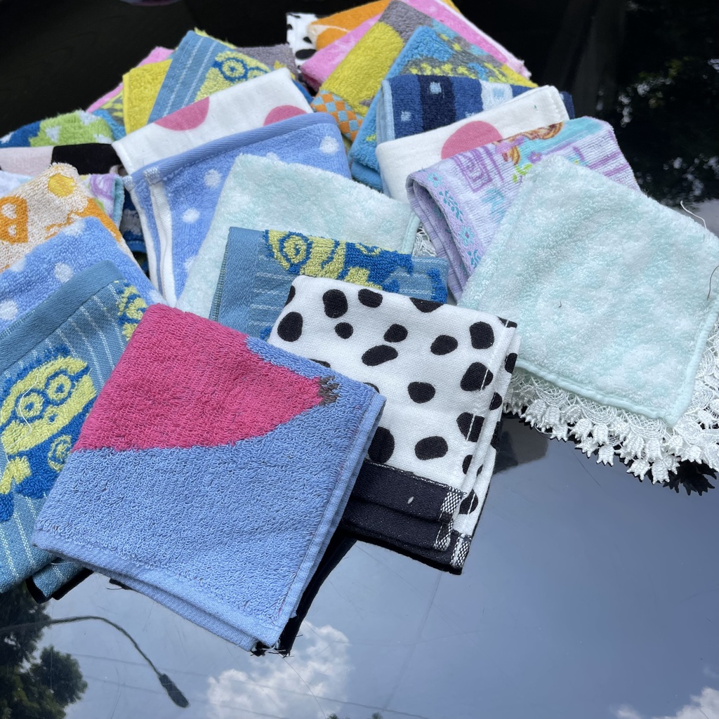 Set 5 Khăn tay cao cấp cho bé, chất cotton, mềm mịn thấm hút, đẹp, sang trọng
