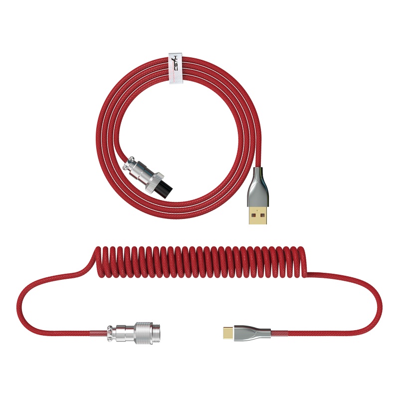 Dây Cáp Lò Xo Nối Bàn Phím Cơ Loại C USB Cho Máy Tính Để Bàn