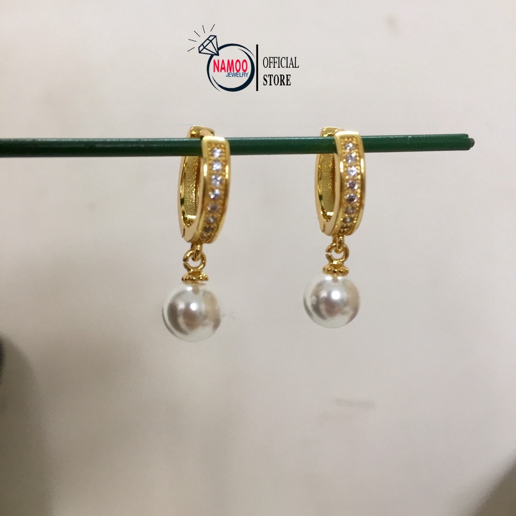 Khuyên Tai Nữ Bạc S925 mạ Vàng T567 T568 Namoo Jewelry