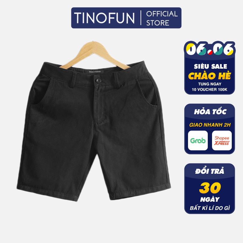 Quần Short Nam kaki TINOFUN mã TT18-Q dáng Quần đùi nam thể thao tập gym ngắn lửng mùa hè đẹp