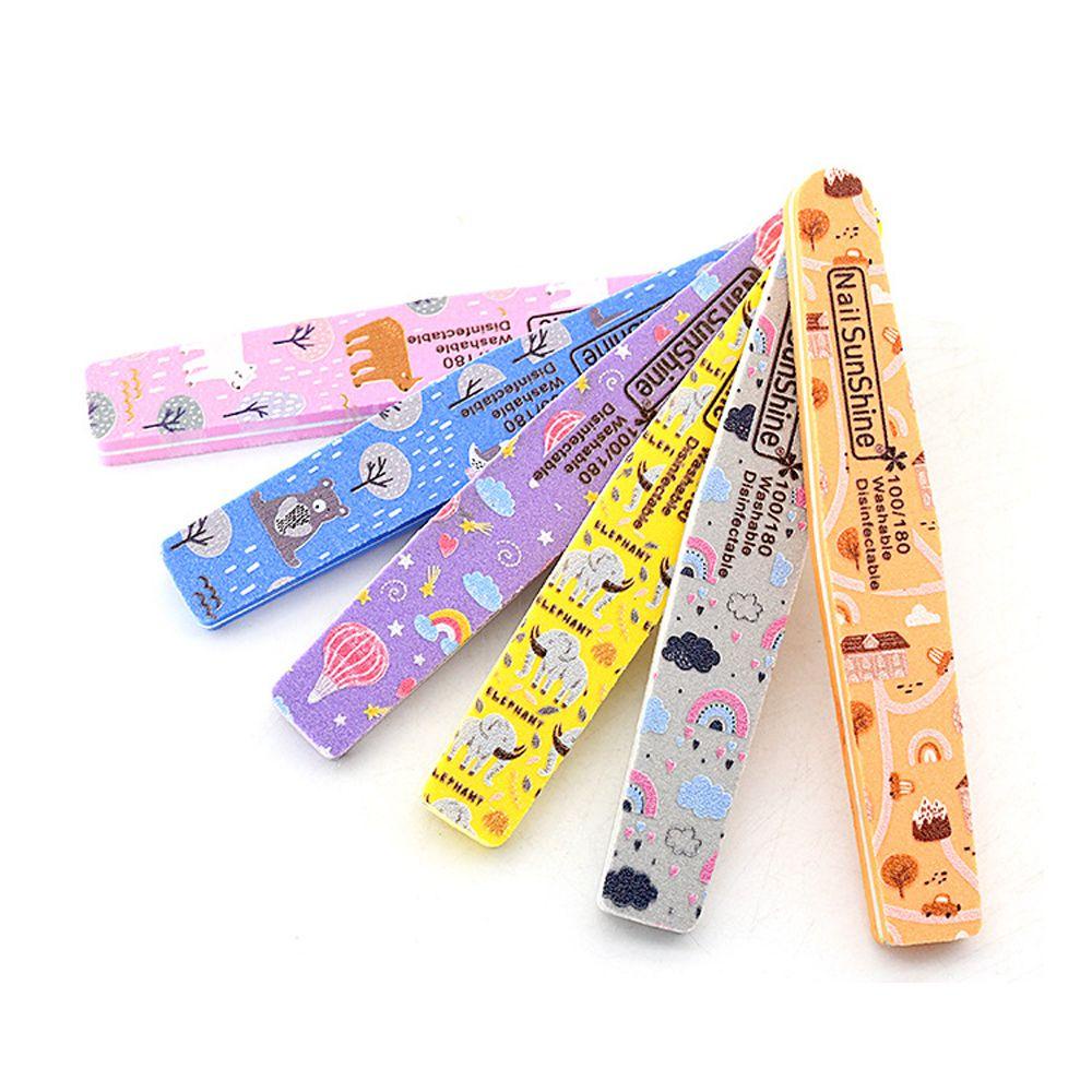 Khối Xốp Dũa Móng Tay Bền Bỉ Họa Tiết Động Vật Hoạt Hình Chuyên Nghiệp