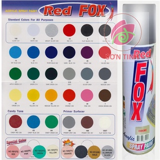 SƠN XỊT MÀU ĐỎ RED A211 (ATM hoặc WIN) hoặc RED FOX